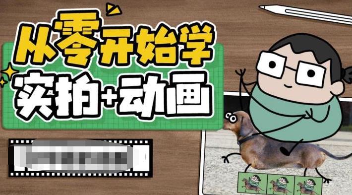 （6570期）从零开始学实拍加动画，实拍加动画创意教程（49节视频课）-创奇社