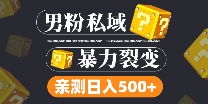 （4880期）男粉私域项目：亲测男粉裂变日入500+（视频教程）-创奇社