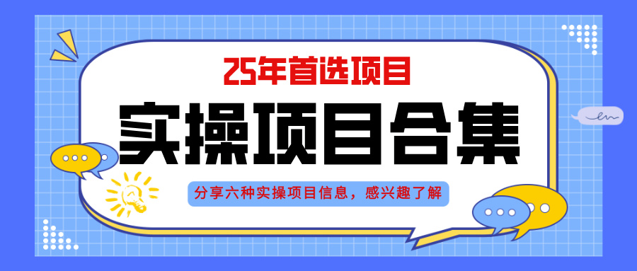 （14772期）2025年实操六大项目实操演练，挂机类型，AI直播类型，轻资产创业类型，…
