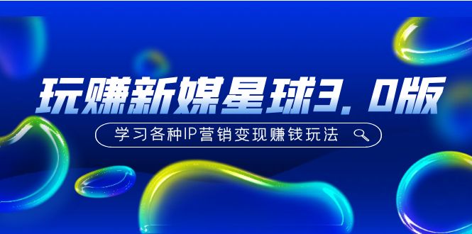 （5032期）《玩赚新媒星球3.0版》学习各种IP营销变现赚钱玩法（价值498）-创奇社