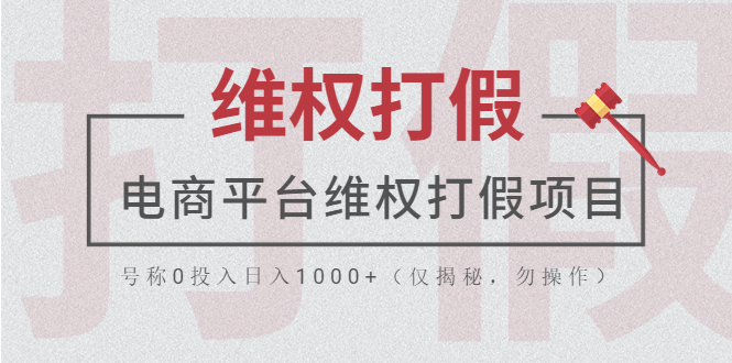 （5709期）电商平台维权打假项目，号称0投入日入1000+（仅揭秘，勿操作）-创奇社