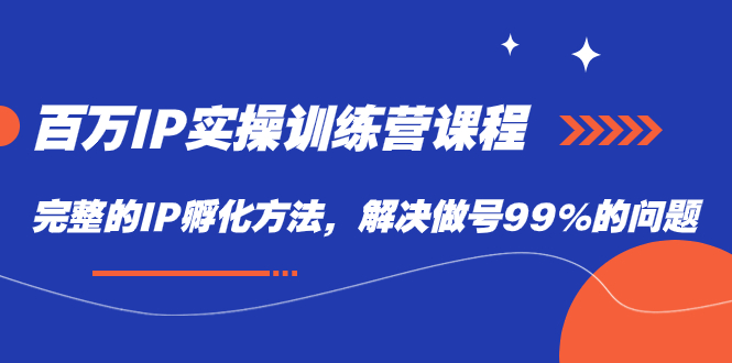 （7354期）百万IP实战训练营课程，完整的IP孵化方法，解决做号99%的问题-创奇社