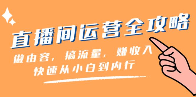 （8242期）直播间-运营全攻略：做由容，搞流量，赚收入一快速从小白到内行（46节课）-创奇社