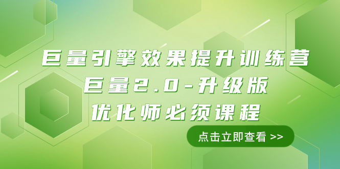 （7887期）巨量引擎·效果提升训练营：巨量2.0-升级版，优化师必须课程（111节课）-创奇社