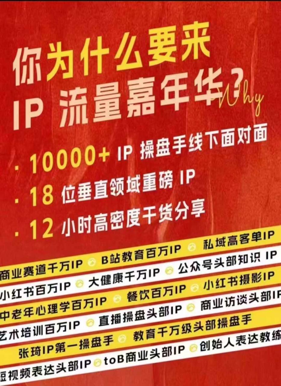 群响IP流量嘉年华，​现场视频+IP江湖2024典藏版PPT-创奇社 - AI前沿·副业变现·资源教程！