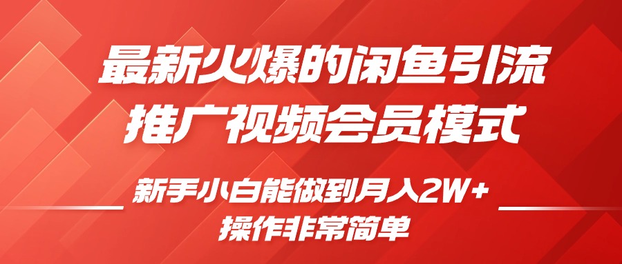 闲鱼引流推广影视会员，0成本就可以操作，新手小白月入过W+-创奇社 - AI前沿·副业变现·资源教程！