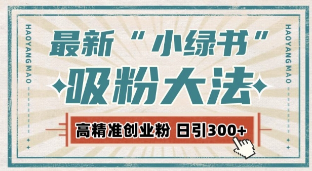 最新自动化“吸粉术”，小绿书激活私域流量，每日轻松吸引300+高质精准粉!-创奇社 - AI前沿·副业变现·资源教程！