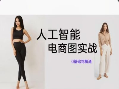 人工智能SD电商图实战，ai绘图0基础到精通-创奇社 - AI前沿·副业变现·资源教程！