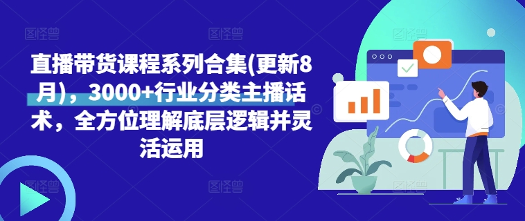 直播带货课程系列合集(更新8月)，3000+行业分类主播话术，全方位理解底层逻辑并灵活运用-创奇社 - AI前沿·副业变现·资源教程！