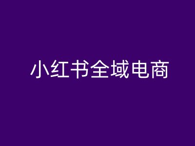 小红书全域电商，小红书电商教程-创奇社 - AI前沿·副业变现·资源教程！