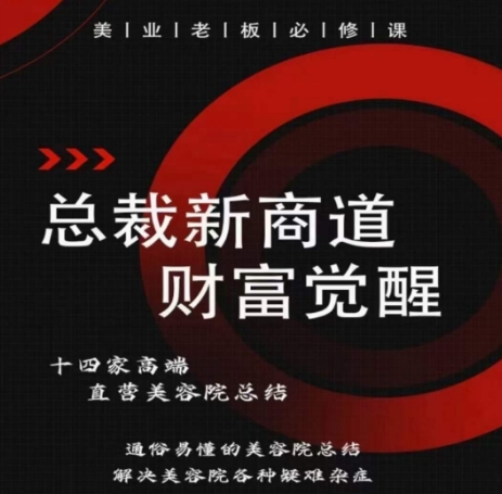 总裁新商道(美业老板必修课)，通俗易懂的美容院总结，解决美容院各种疑难杂症-创奇社 - AI前沿·副业变现·资源教程！