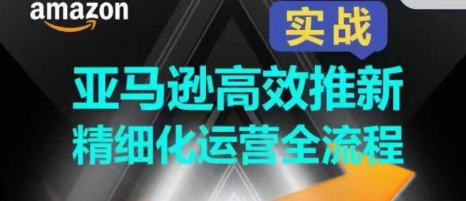 亚马逊高效推新精细化运营全流程，全方位、快速拉升产品排名和销量!-创奇社 - AI前沿·副业变现·资源教程！