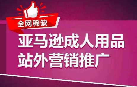 全网稀缺！亚马逊成人用品站外营销推广，​教你引爆站外流量，开启爆单模式-创奇社 - AI前沿·副业变现·资源教程！