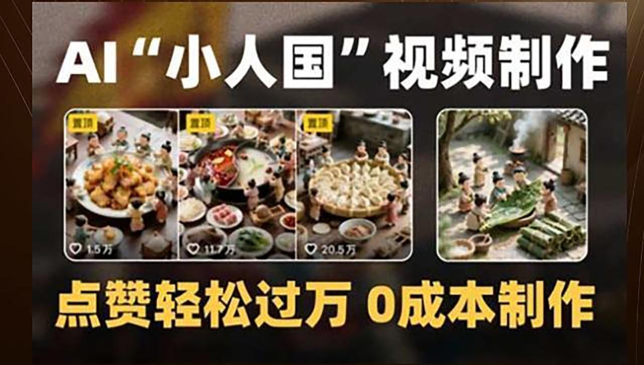 制作AI“小人国”微缩景观的短视频，点赞轻松过万，0成本制作-创奇社 - AI前沿·副业变现·资源教程！