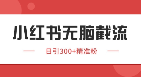 小红书截流同行客源，独家野路子获客玩法 日引200+暴力获客-创奇社 - AI前沿·副业变现·资源教程！