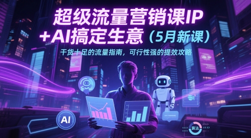 超级流量营销课IP+AI搞定生意（5月新课）干货十足的流量指南，可行性强的提效攻略-创奇社 - AI前沿·副业变现·资源教程！