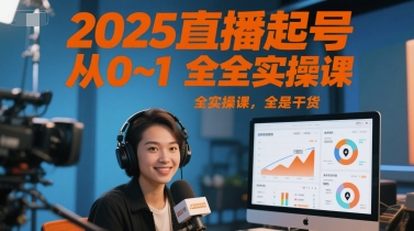 2025直播起号从0~1全实操课，全是干货-创奇社 - AI前沿·副业变现·资源教程！