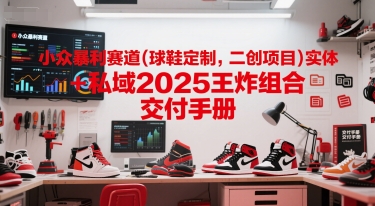 小众暴利赛道(球鞋定制，二创项目)实体+私域2025王炸组合  交付手册-创奇社 - AI前沿·副业变现·资源教程！