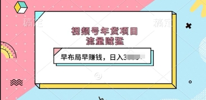 视频号年货项目，流量贼猛，早布局早挣钱，日入上k-创奇社 - AI前沿·副业变现·资源教程！