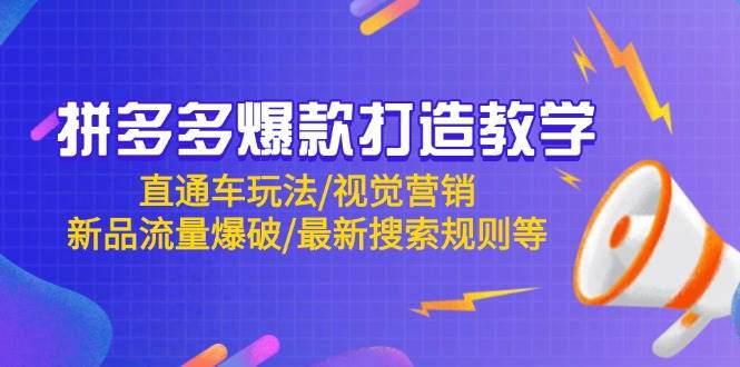 拼多多爆款打造教学：直通车玩法/视觉营销/新品流量爆破/最新搜索规则等-创奇社 - AI前沿·副业变现·资源教程！