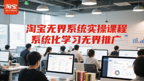淘宝无界系统实操课程，系统化学习无界推广-创奇社 - AI前沿·副业变现·资源教程！