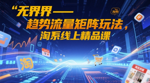 无界-趋势流量矩阵玩法，淘系线上精品课-创奇社 - AI前沿·副业变现·资源教程！