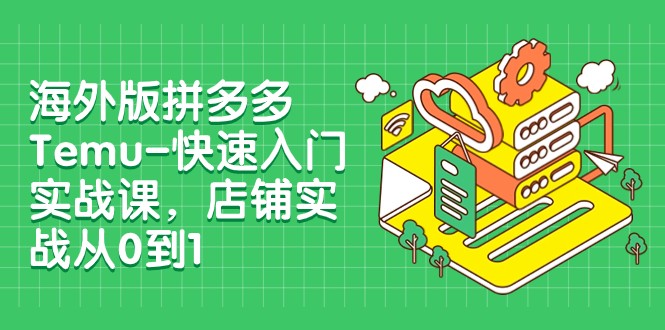 外版拼多多Temu-快速入门实战课，店铺实战从0到1（12节课）-创奇社 - AI前沿·副业变现·资源教程！