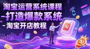淘宝运营系统课程-打造爆款系统-淘宝开店教程-创奇社 - AI前沿·副业变现·资源教程！