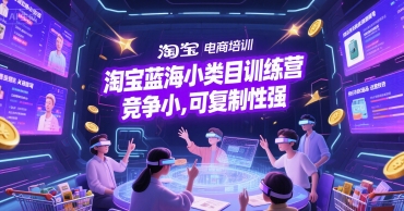 淘宝蓝海小类目训练营， 竞争小，可复制性强-创奇社 - AI前沿·副业变现·资源教程！