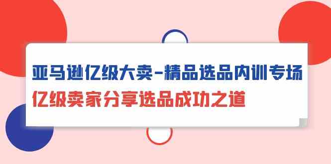 亚马逊亿级大卖精品选品内训专场，亿级卖家分享选品成功之道-创奇社 - AI前沿·副业变现·资源教程！