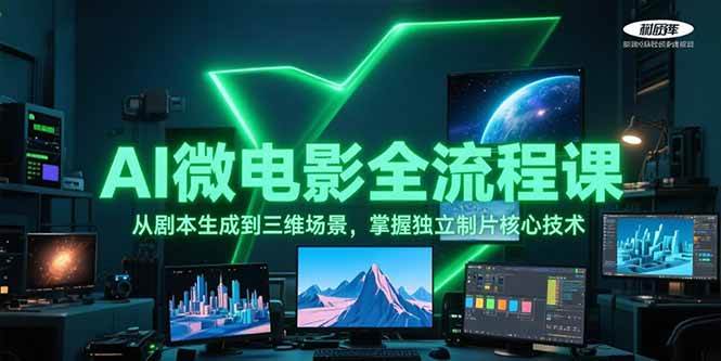 AI微电影全流程课，从剧本生成到三维场景，掌握独立制片核心技术-创奇社 - AI前沿·副业变现·资源教程！
