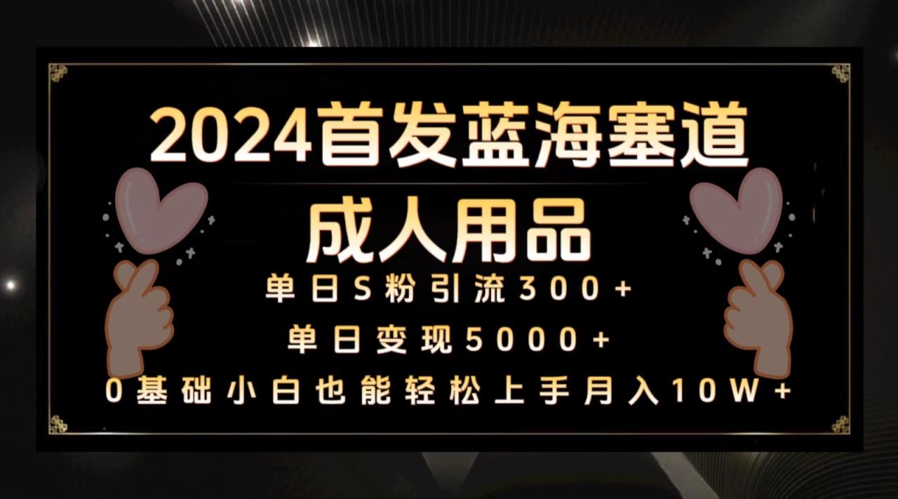 2024首发蓝海塞道成人用品，月入10W+保姆教程-创奇社 - AI前沿·副业变现·资源教程！