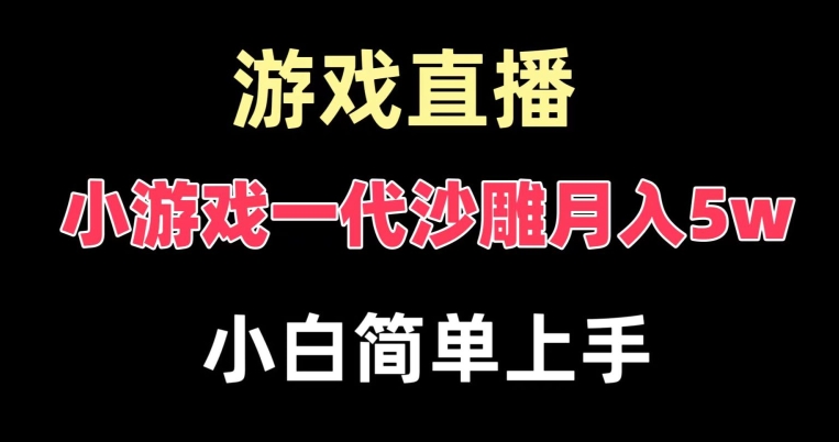 玩小遊戲一代沙雕月入5w，爆裂變現，快速拿結果，高級保姆式教學