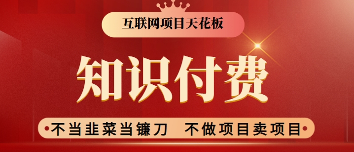 2024互联网项目天花板，新手小白也可以通过知识付费月入10W，实现财富自由-创奇社 - AI前沿·副业变现·资源教程！