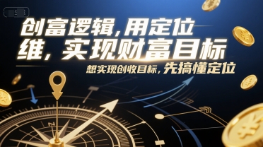 创富逻辑，用定位思维实现财富目标，想实现创收目标，先搞懂定位-创奇社 - AI前沿·副业变现·资源教程！