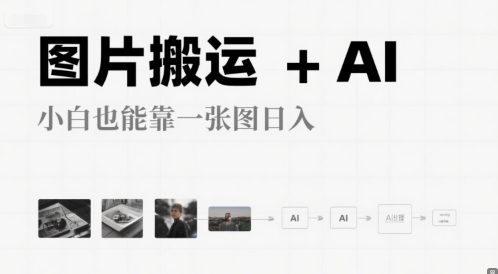 图片搬运+AI，小白也能靠一张图，日入4张-创奇社 - AI前沿·副业变现·资源教程！