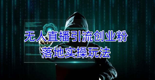 外面收费3980的无人直播引流创业粉落地实操玩法，单日引100+精准创业粉-创奇社 - AI前沿·副业变现·资源教程！