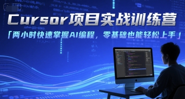 Cursor项目实战训练营，两小时快速掌握AI编程，零基础也能轻松上手-创奇社 - AI前沿·副业变现·资源教程！