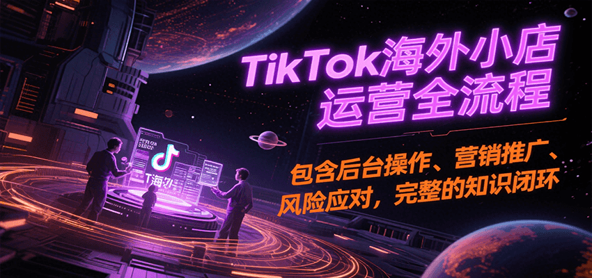 TikTok海外小店运营全流程，包含后台操作、营销推广、风险应对，完整的知识闭环-创奇社 - AI前沿·副业变现·资源教程！