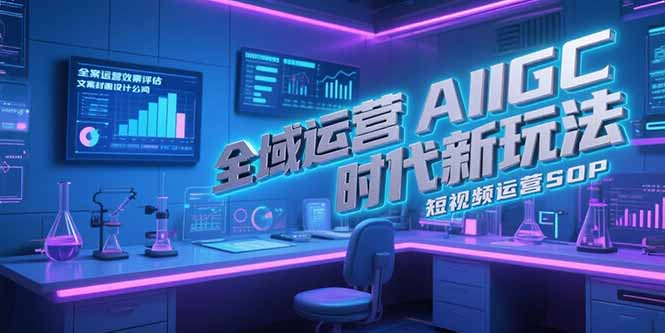 （15327期）全域运营AIGC时代新玩法，文案封面设计公式，短视频运营SOP-创奇社 - AI前沿·副业变现·资源教程！