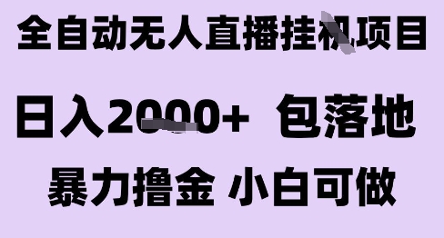 最新全自动抖音无人直播挂G项目，日入2k+ 包落地暴力撸金，小白可做-创奇社 - AI前沿·副业变现·资源教程！