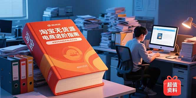 （15317期）淘宝无货源电商进阶指南，包含新人课、进阶课，配套资料，蓝海选品等-创奇社 - AI前沿·副业变现·资源教程！